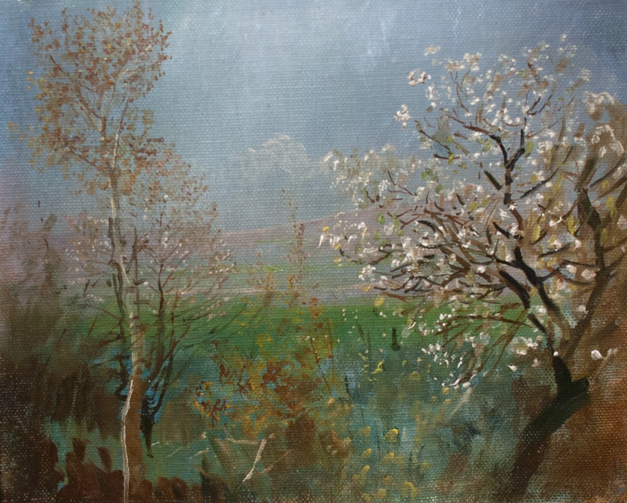 Arbre en fleurs - Laszlo Mednyanszky
