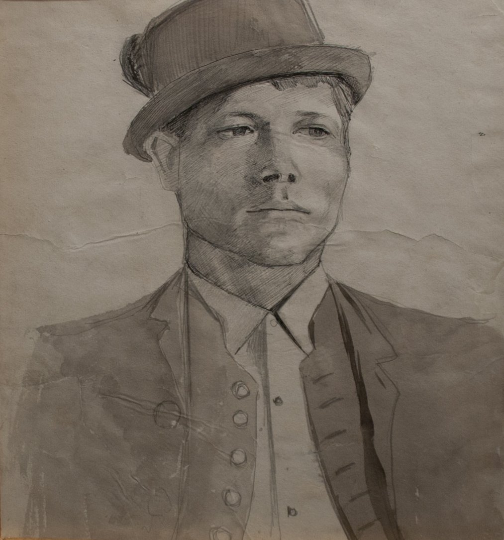 Garçon avec un chapeau - Laszlo Mednyanszky