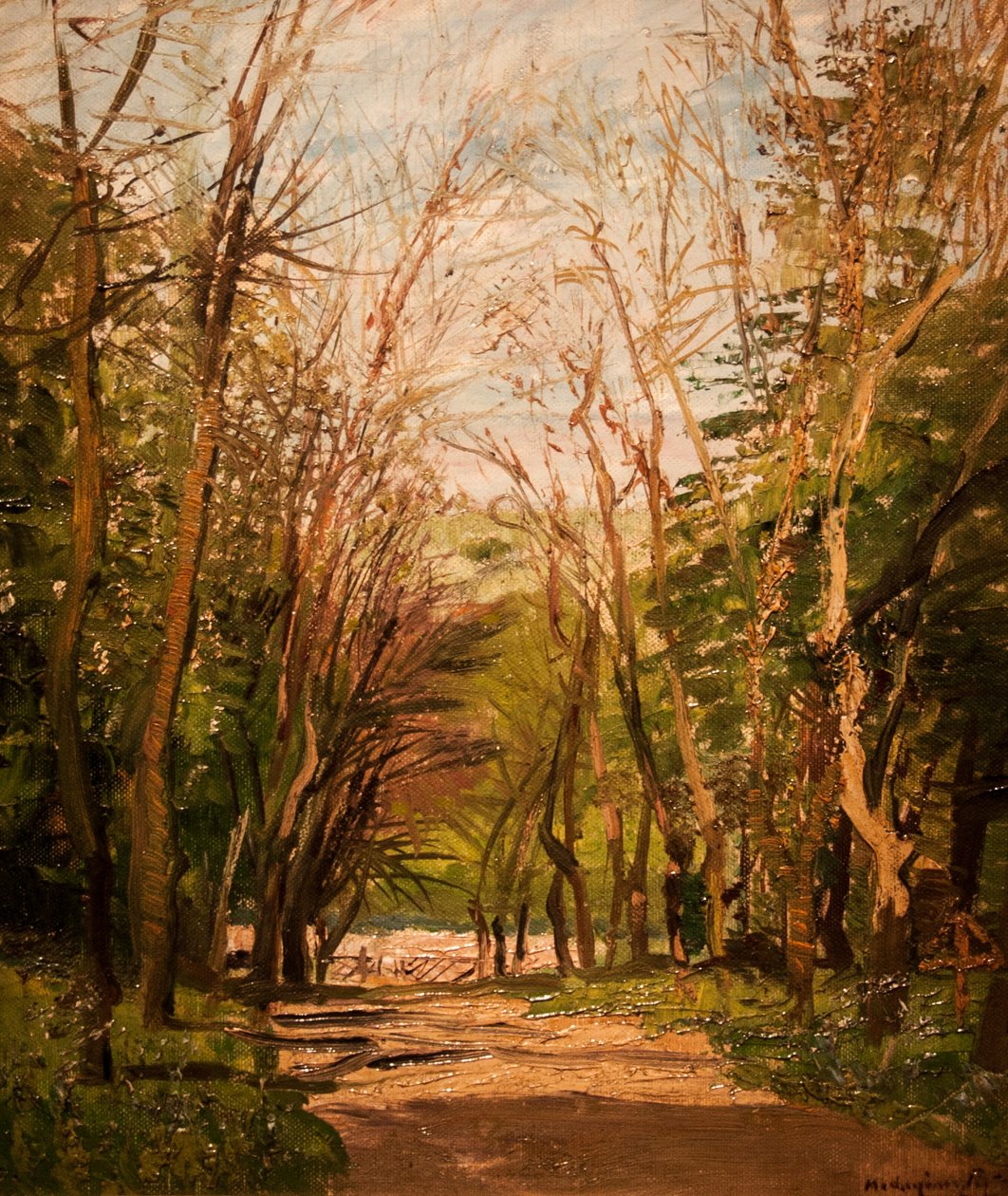 Route forestière - Laszlo Mednyanszky
