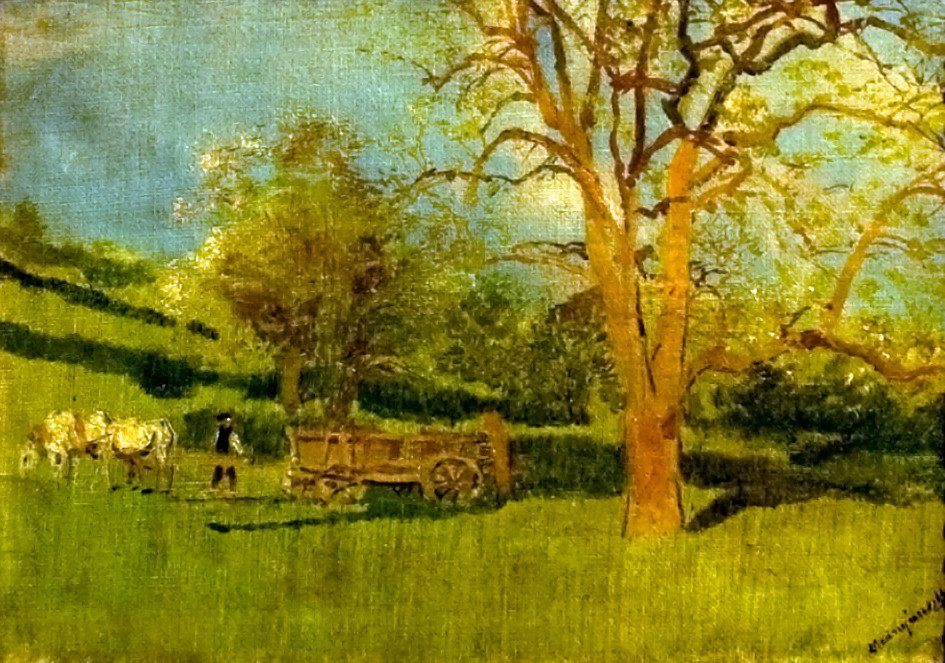 Début du printemps - Laszlo Mednyanszky