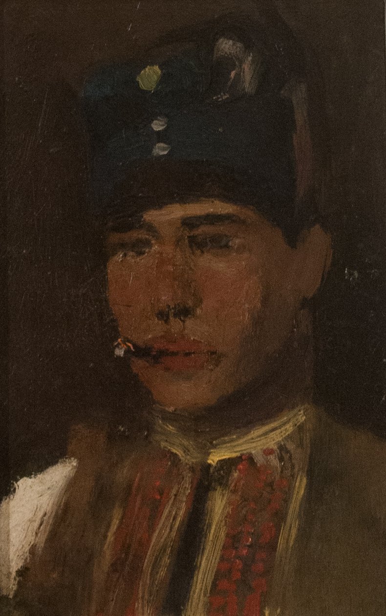 Homme fumant une cigarette - Laszlo Mednyanszky