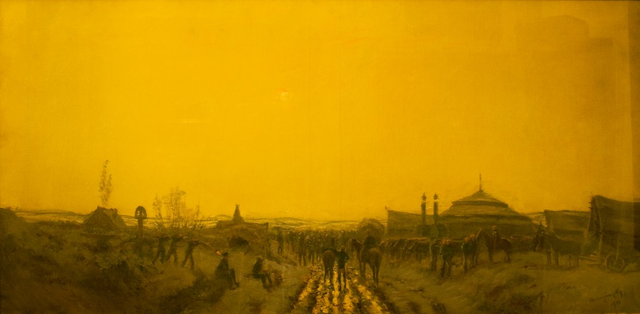 Camp militaire - Laszlo Mednyanszky