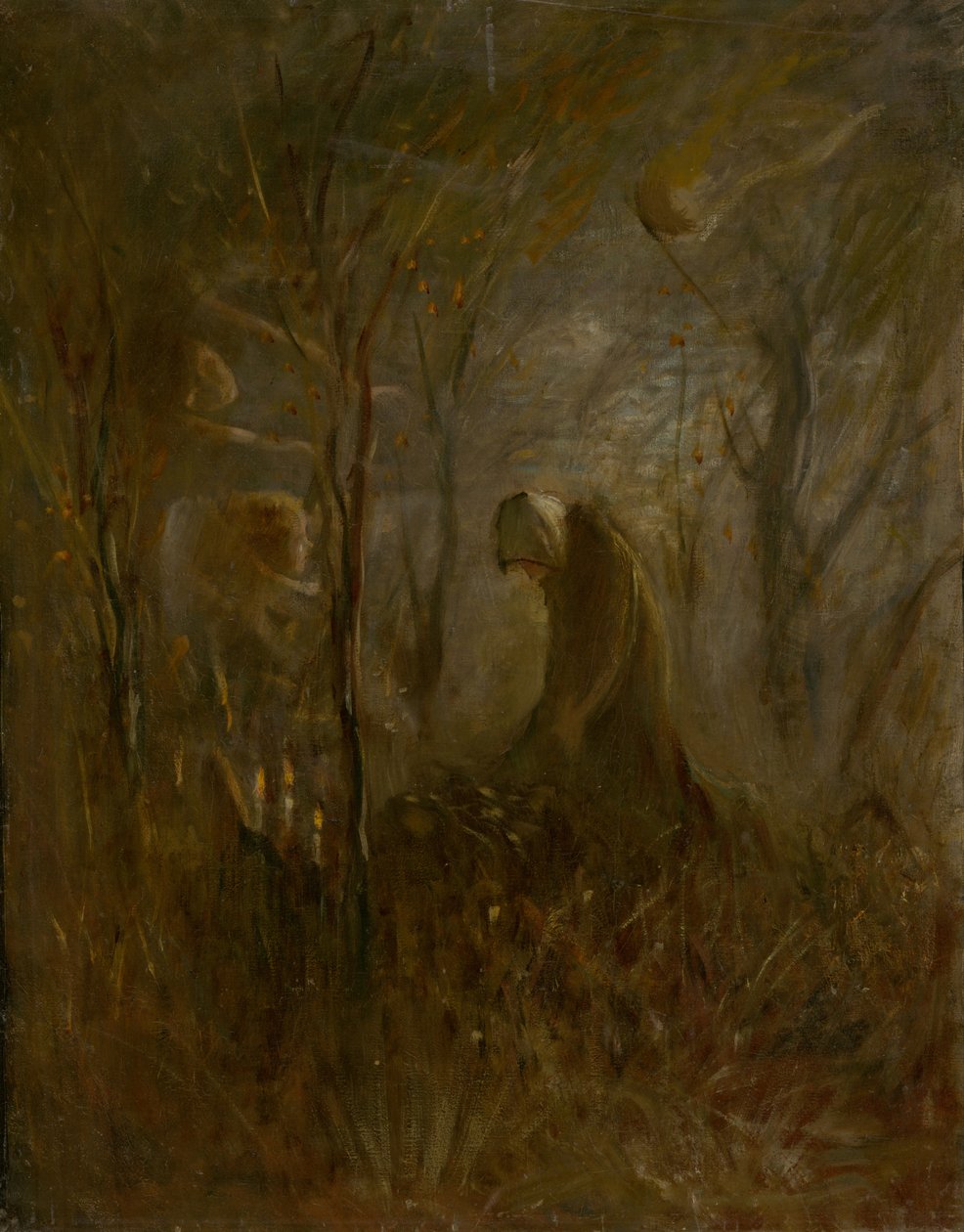 Prière sur la tombe, 1895 - Laszlo Mednyanszky