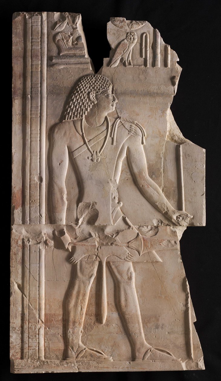 Mentouemhat en prêtre avec bâton et sceptre, vers 667-647 av. J.-C. - Late Period Egyptian