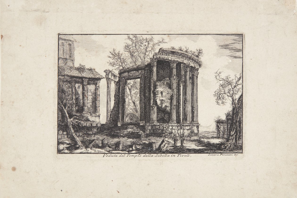 Temple de Sibylle à Tivoli - Laura Piranesi