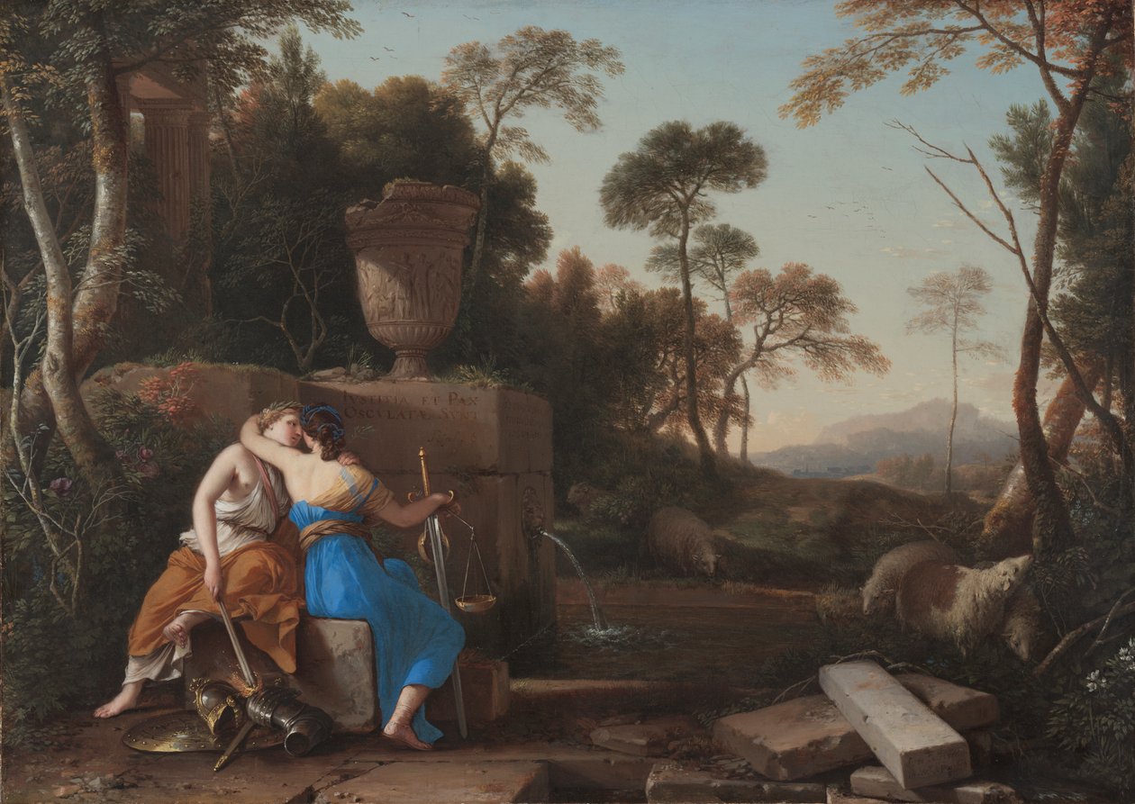 Le Baiser de la Paix et de la Justice - Laurent de la Hyre