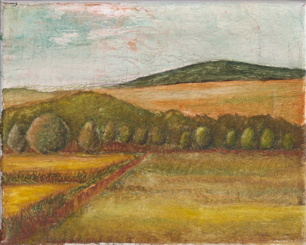 Dans la vallée, 2025 (huile sur toile) - Laurie Michaels