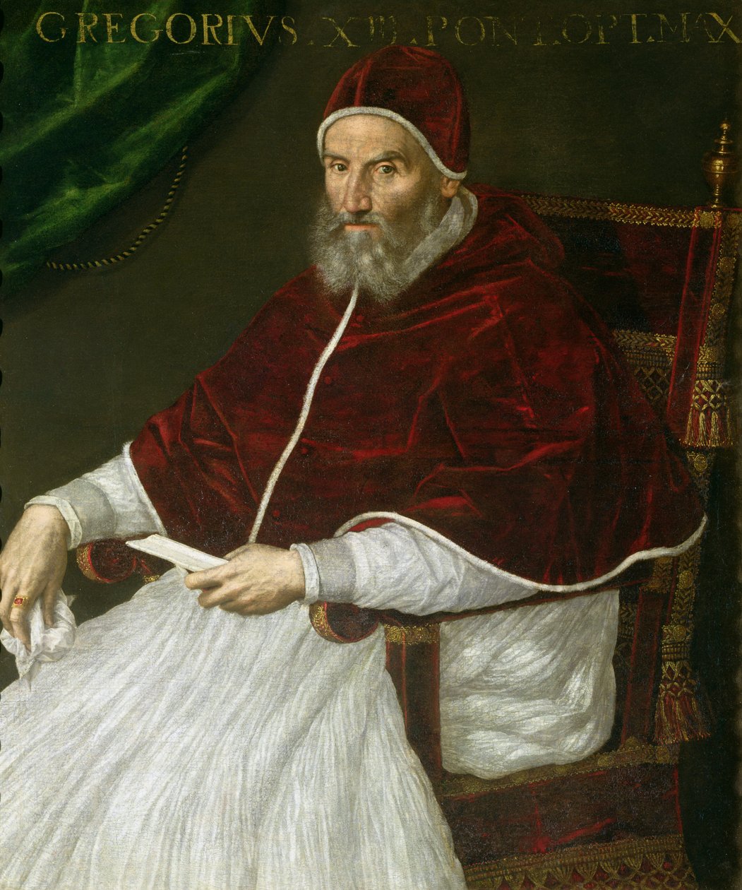 Portrait du Pape Grégoire XIII (Ugo Buoncompagni) - Lavinia Fontana