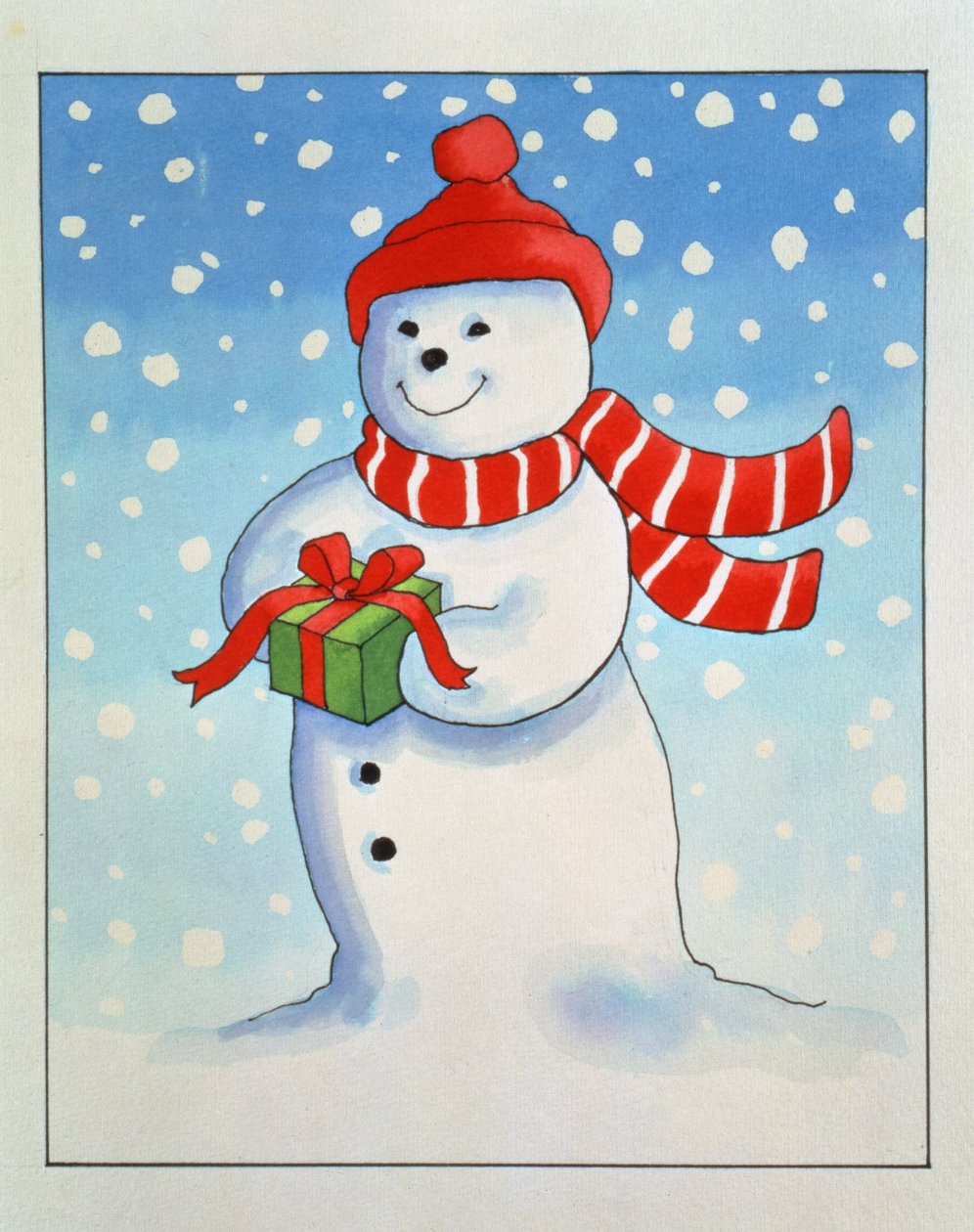 Cadeau de Noël du bonhomme de neige - Lavinia Hamer