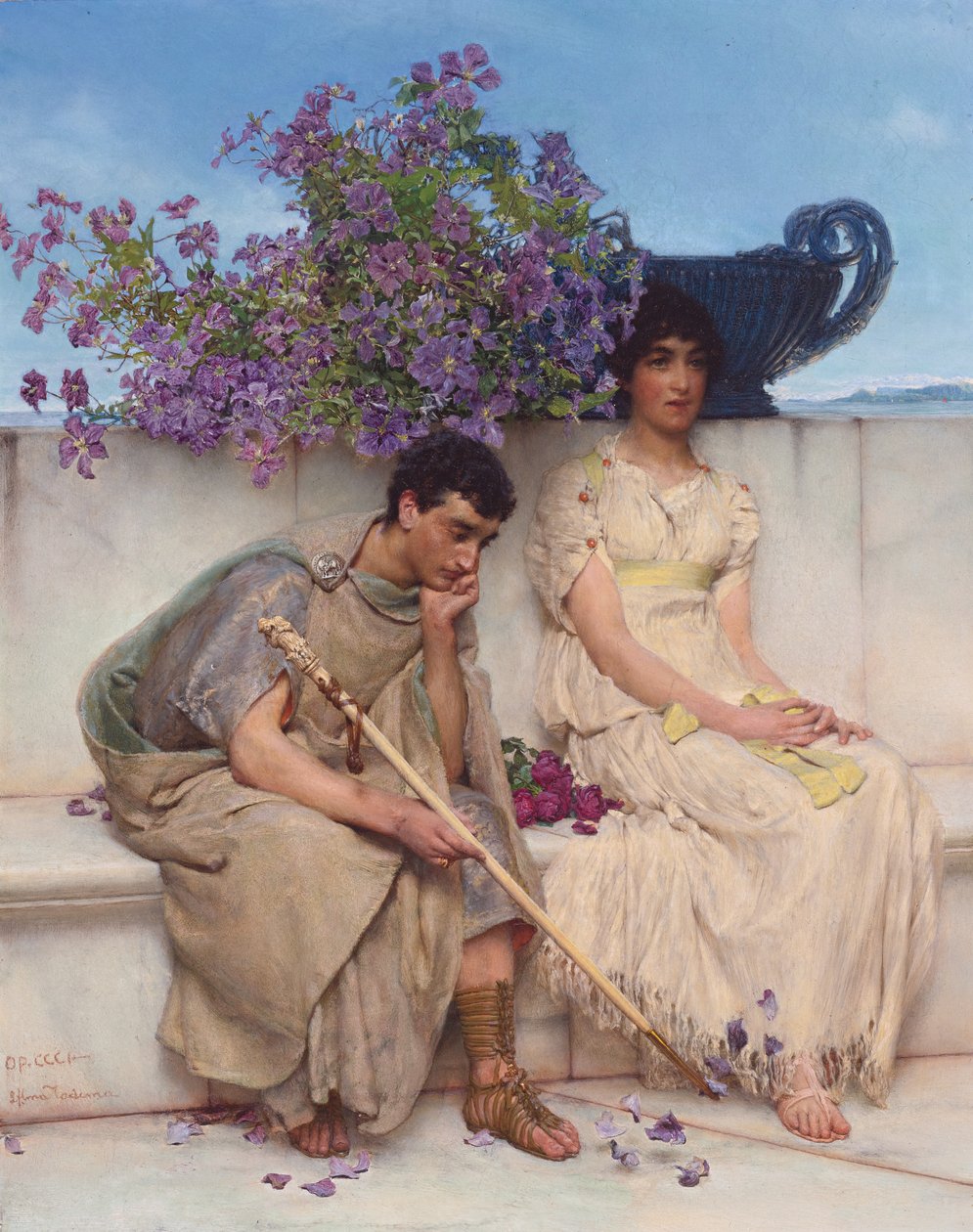 Un silence éloquent - Lawrence Alma Tadema