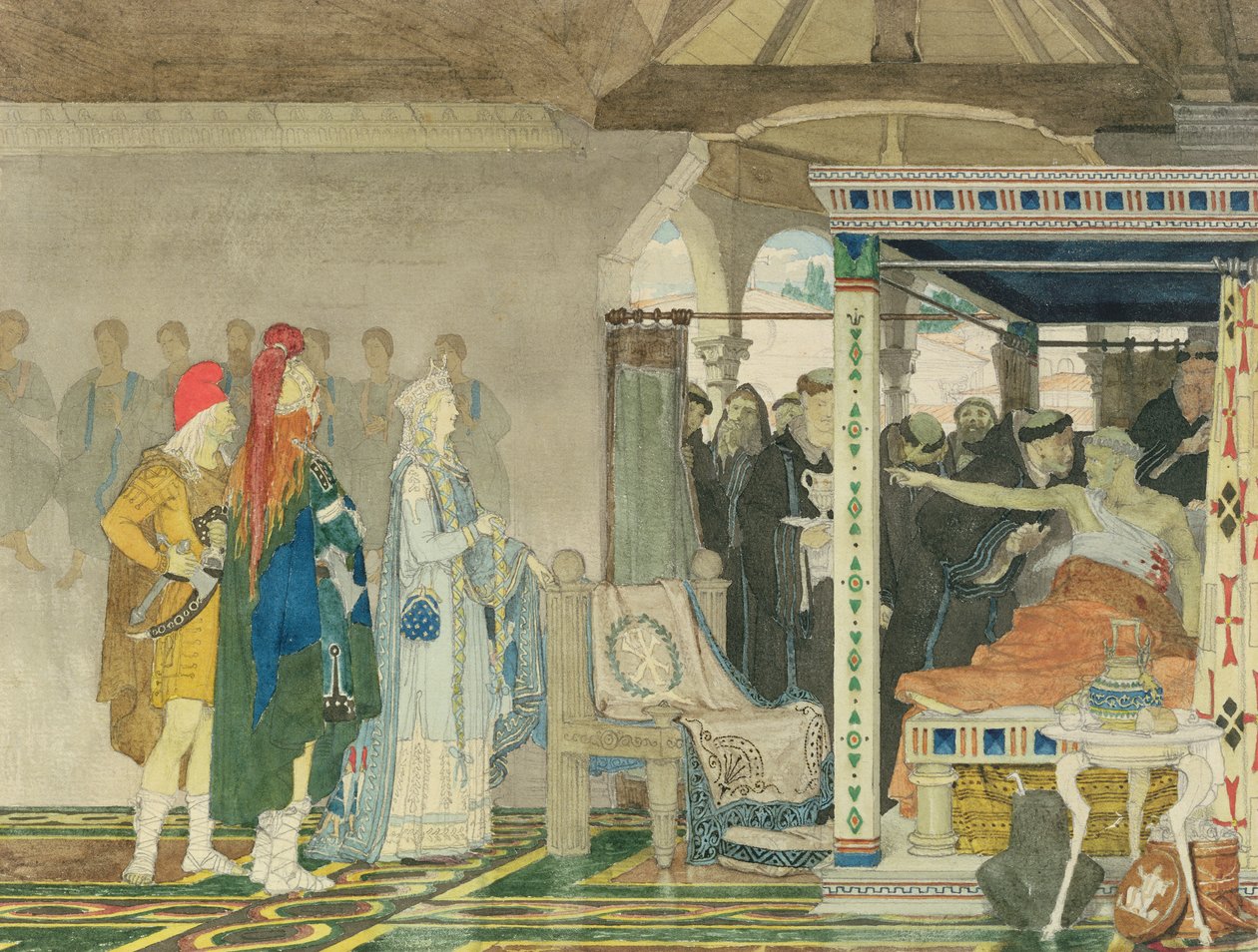 Frédégonde au chevet de Prætextatus - Lawrence Alma Tadema