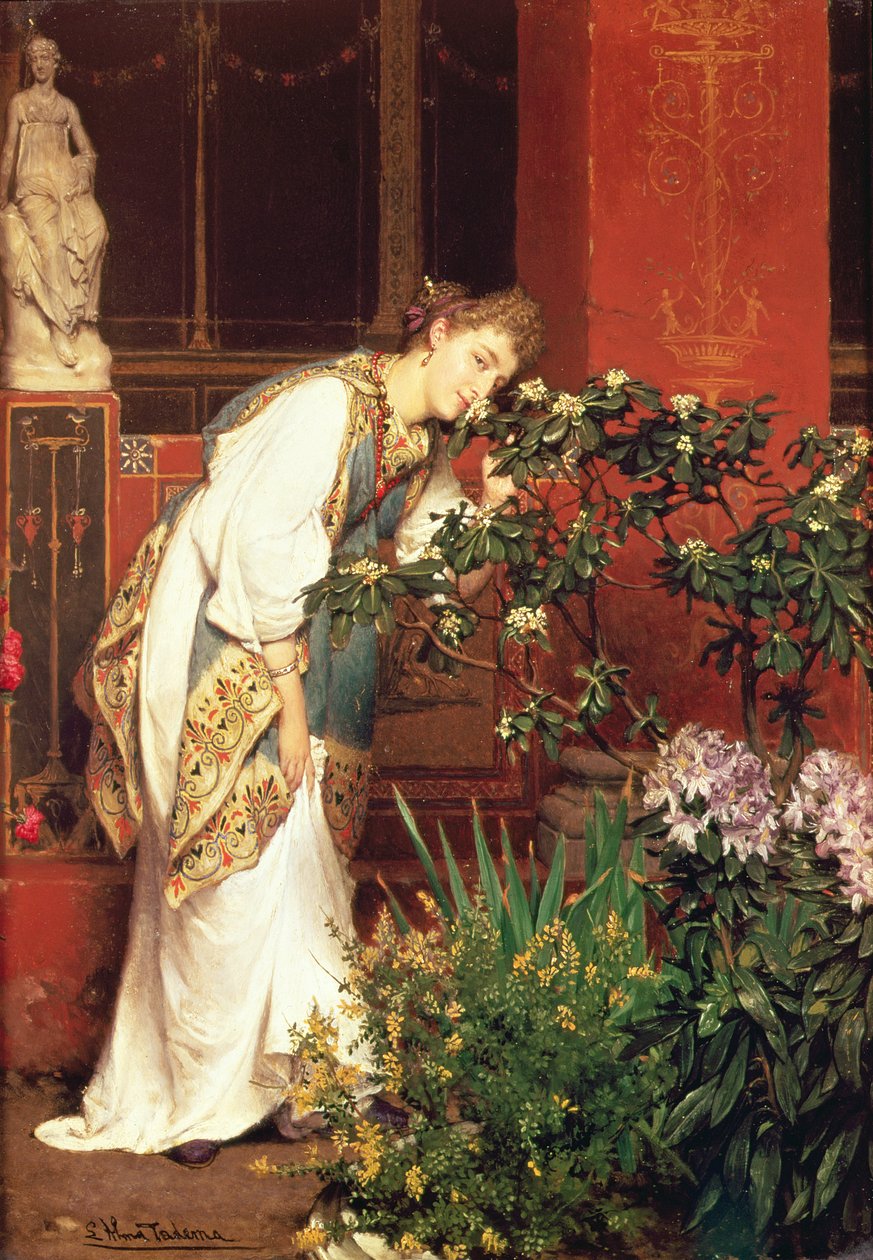 Dans le péristyle, 1866 - Lawrence Alma Tadema