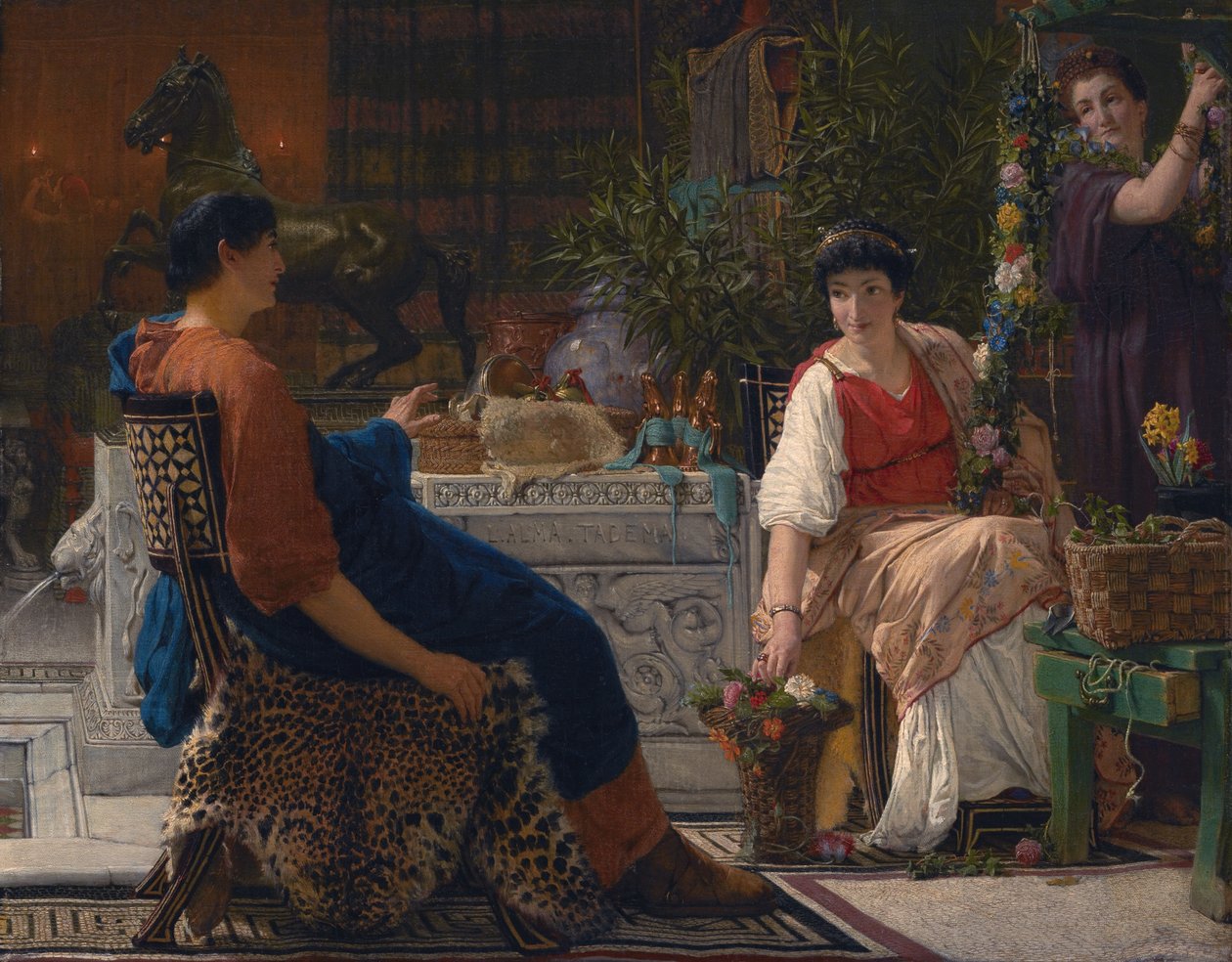 Préparatifs pour les festivités - Lawrence Alma Tadema