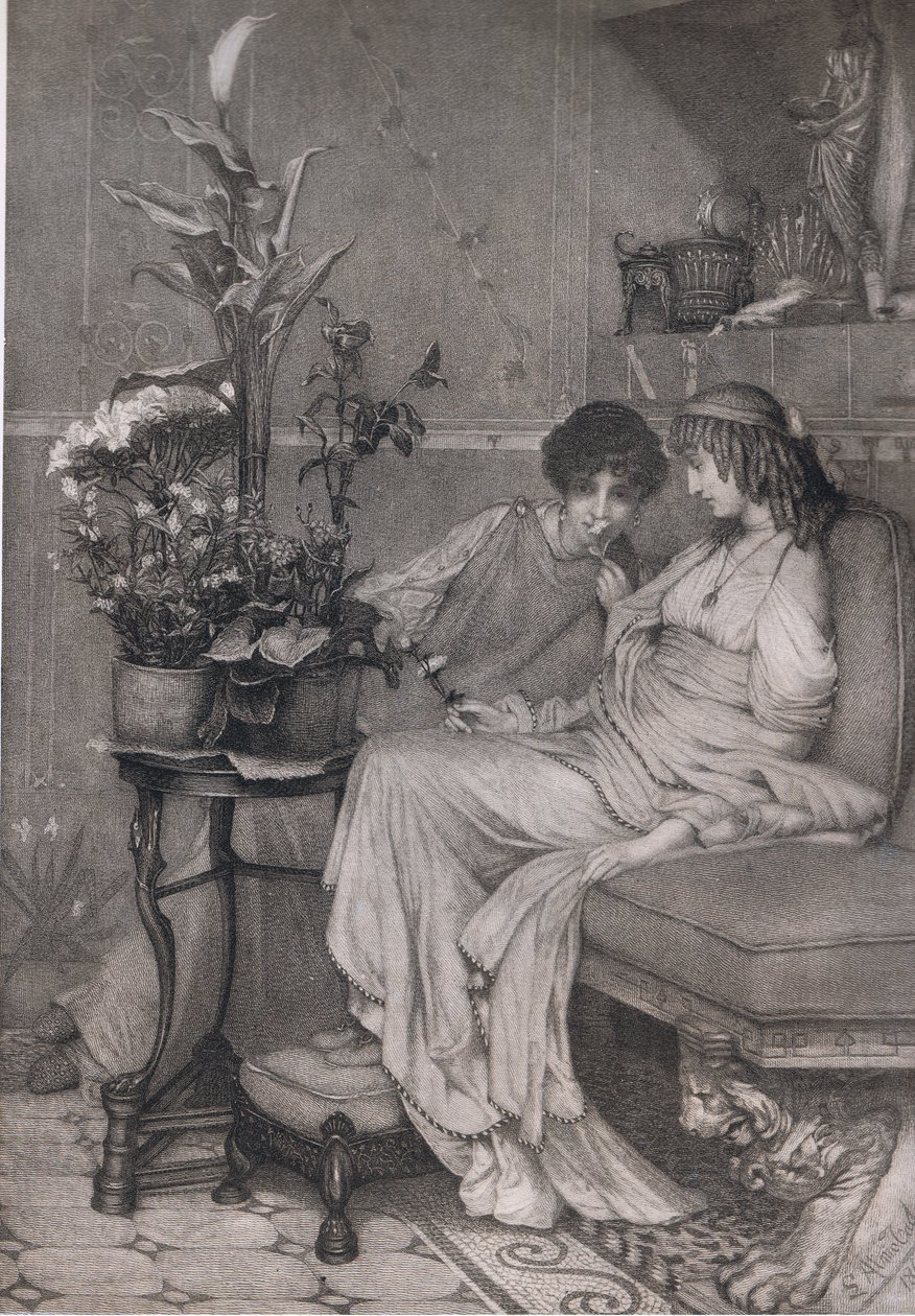 En confidence, Bibbys Annual - Lawrence (after) Alma Tadema