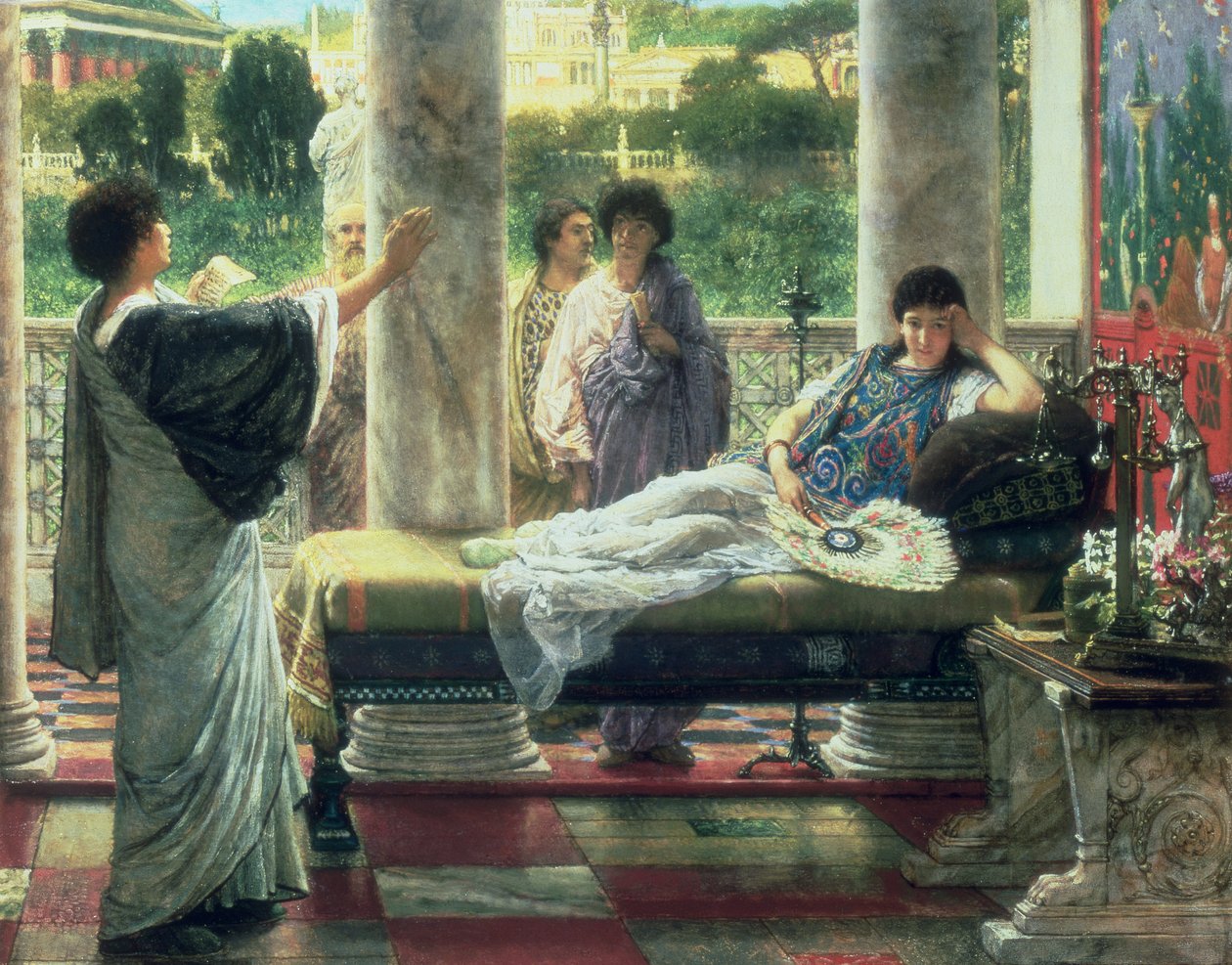 Catulle lisant ses poèmes chez Lesbia - Lawrence Alma Tadema
