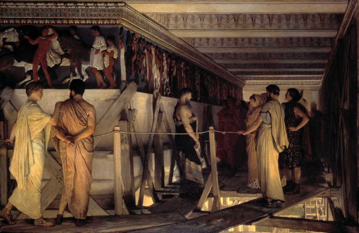 Phidias et la frise du Parthénon - Lawrence Alma Tadema
