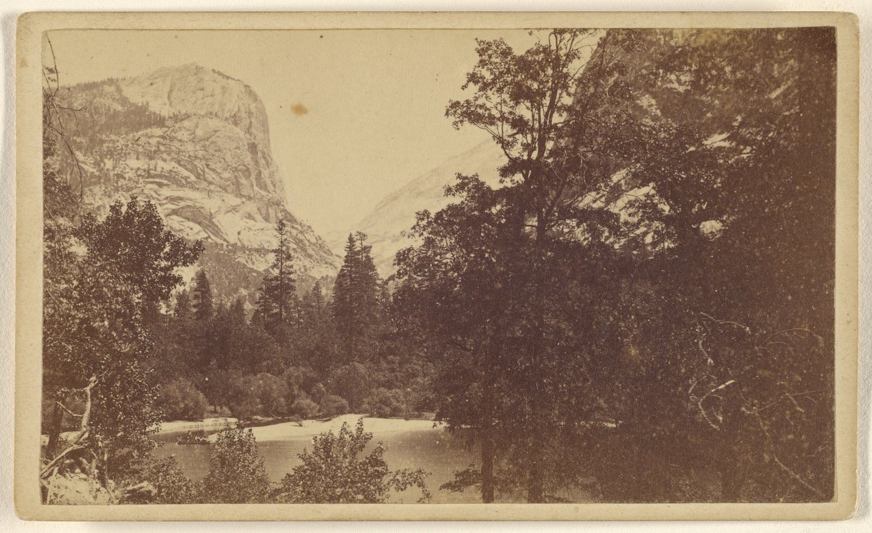 Le lac Mirror. Vallée de Yo-Semite. Mariposa Co. - Lawrence and Houseworth