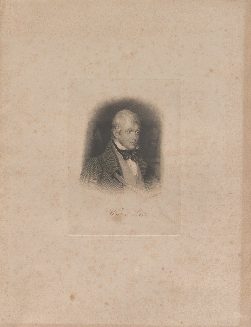 Portrait du romancier historique et poète Sir Walter Scott, vers 1840 - Lazarus Gottlieb Sichling