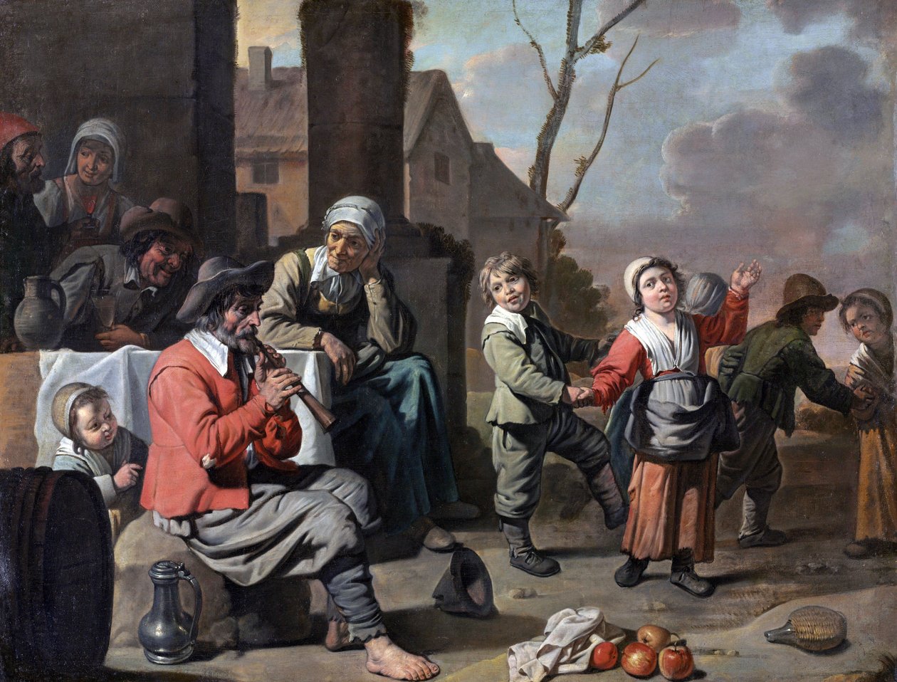 Cercle du Nain - Enfants paysans dansant, 1650sFXD - Le Nain Brothers