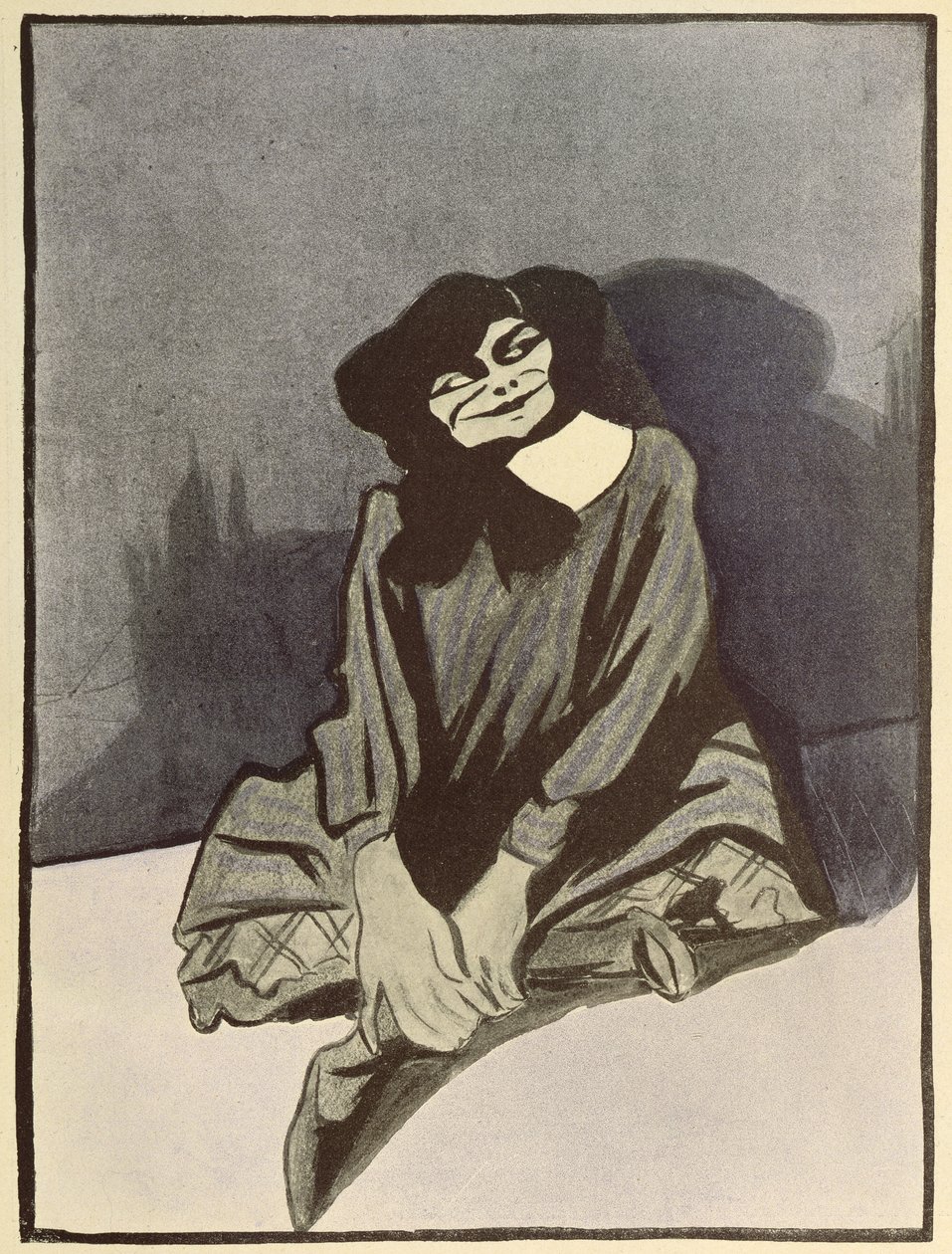 Caricature de Colette, de 