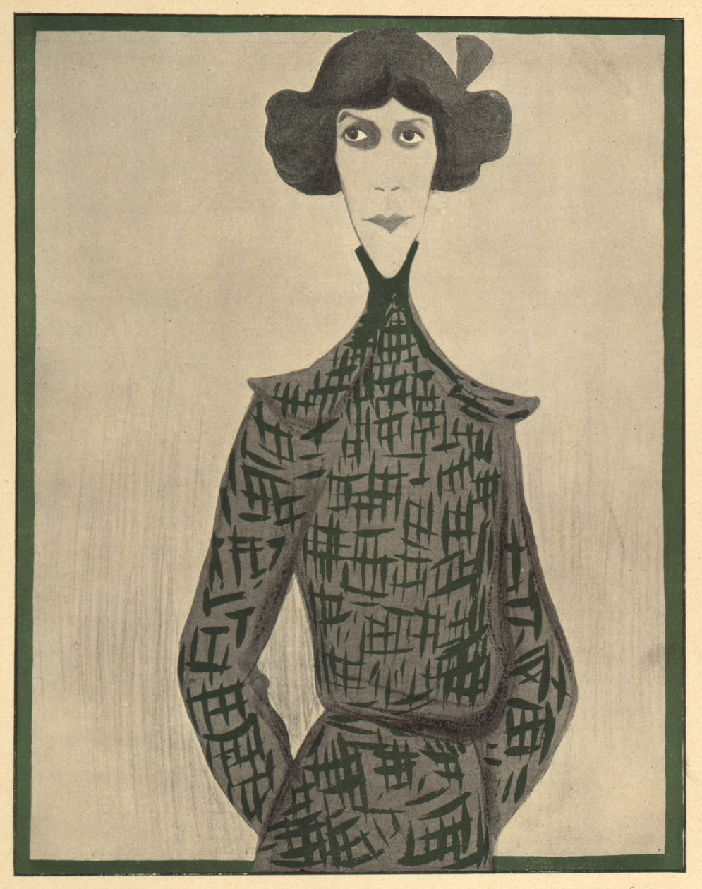 Eve Lavallière, caricature de 