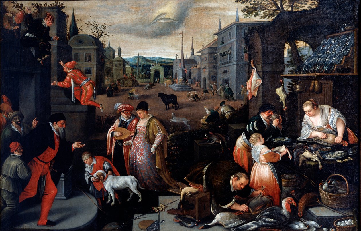 Février de la série Les Saisons, fin XVIe ou début XVIIe siècle - Leandro Bassano