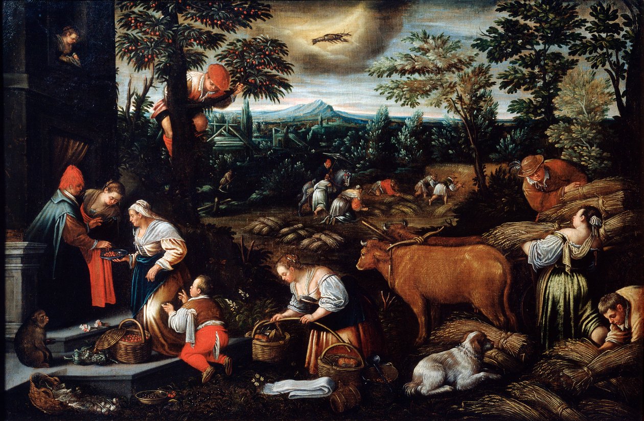 Juin de la série Les Saisons, fin 16e ou début 17e siècle - Leandro Bassano