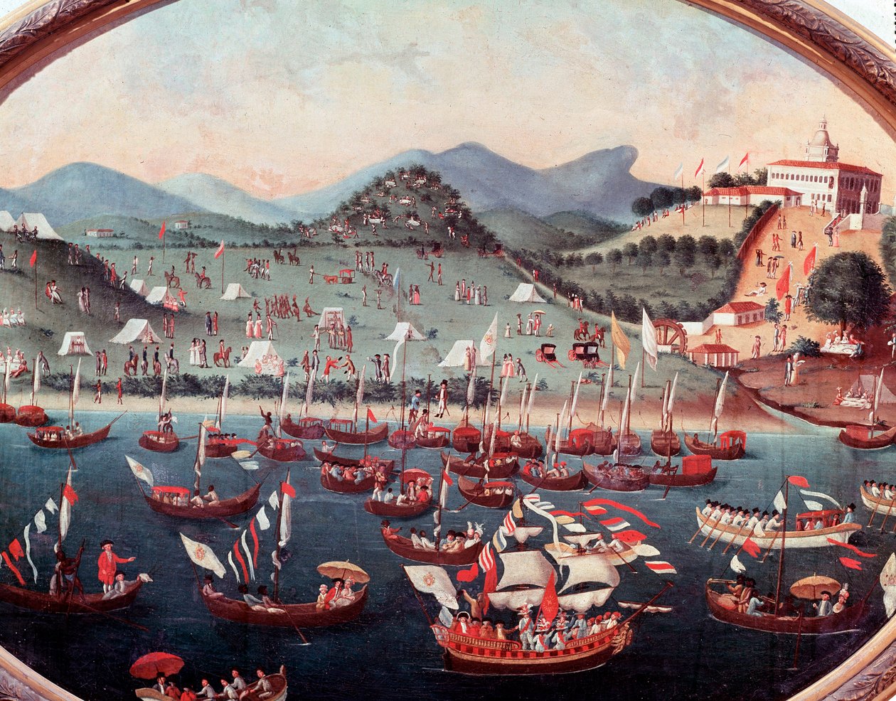 Procession maritime devant l