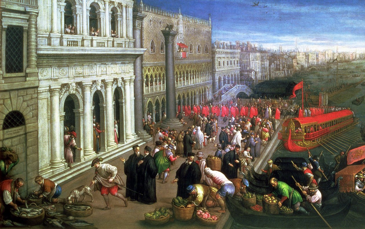 Riva degli Schiavoni, Venise (détail) - Leandro da Ponte Bassano