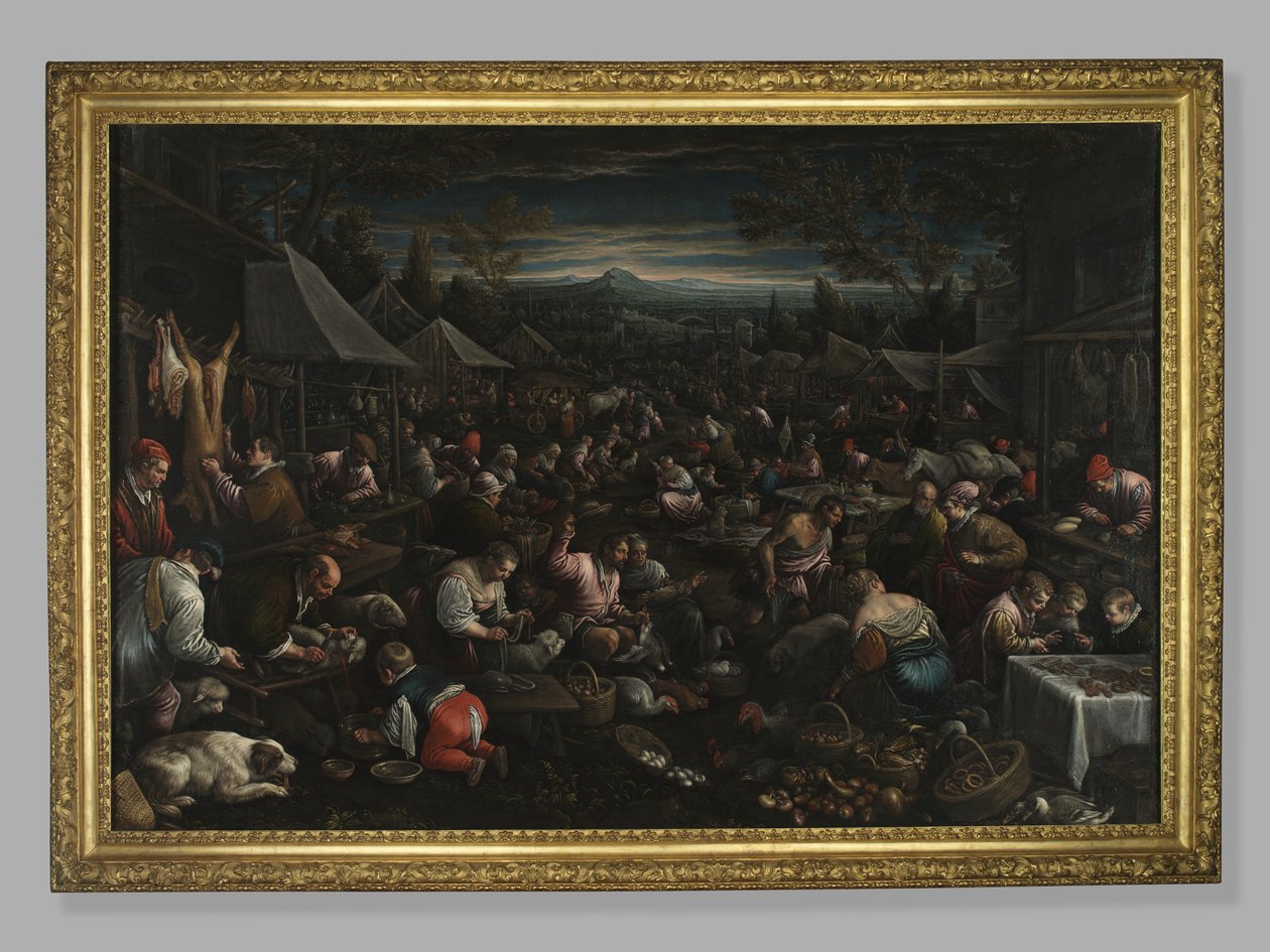 Petit marché, vers 1580-82 - Leandro da Ponte Bassano