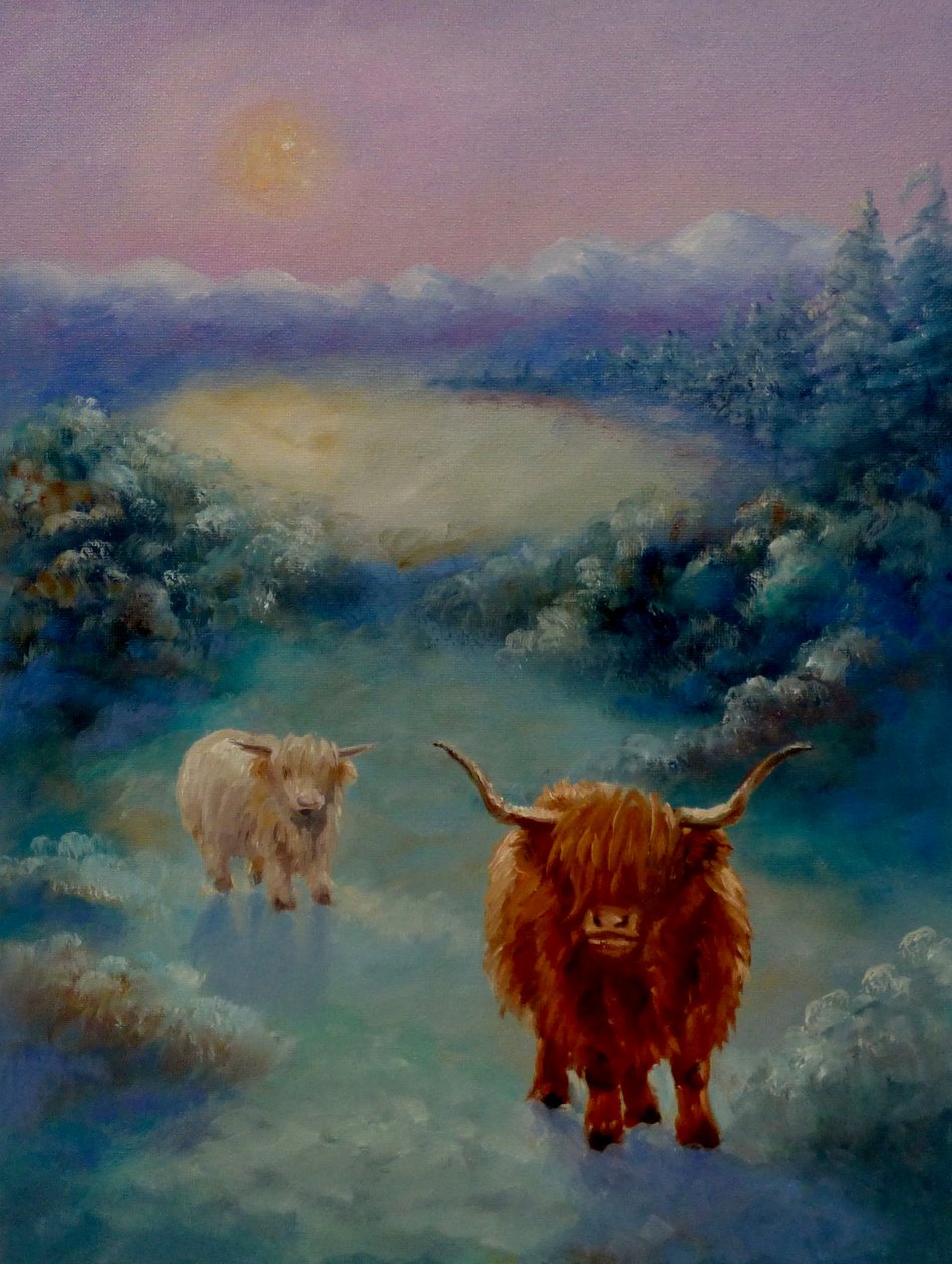 Highlanders, 2024 (huile sur toile) - Lee Campbell