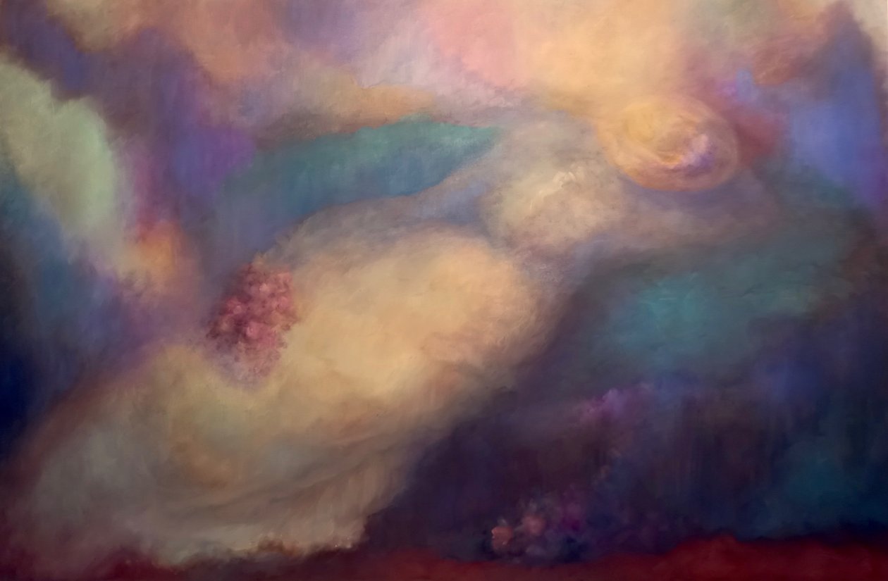 Ombres de lavande, 2025 (huile sur toile) - Lee Campbell