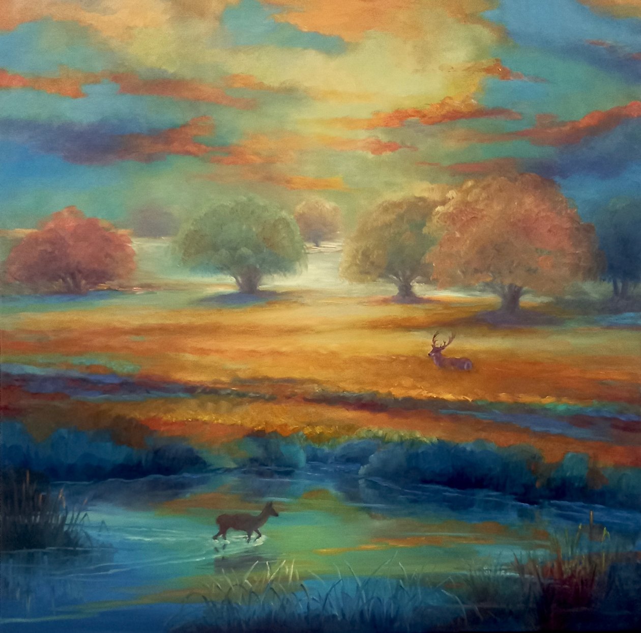 Parc de Richmond, vert et or, 2021 - Lee Campbell