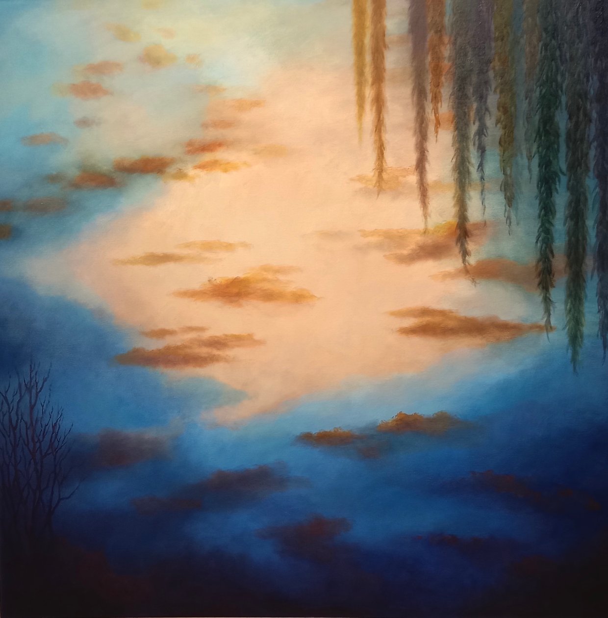 Saules immobiles. 2025 (huile sur toile) - Lee Campbell