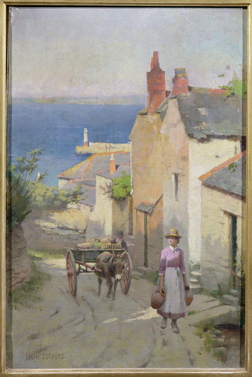 Newlyn depuis le bas de Adit Lane, 1886-94 - Leghe Suthers