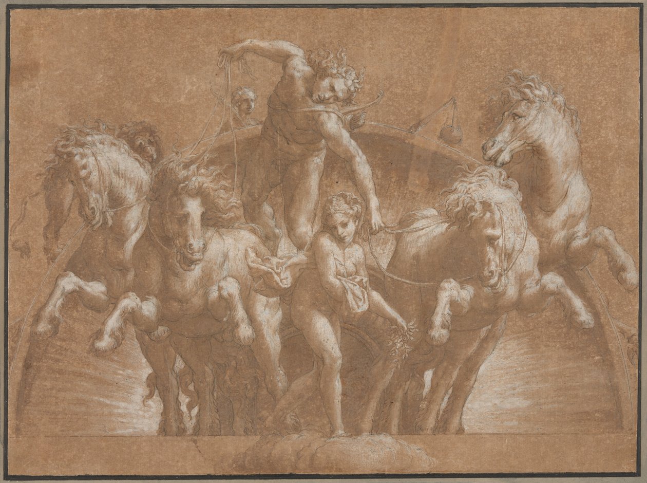 Apollon conduisant le char du Soleil - Lelio Orsi