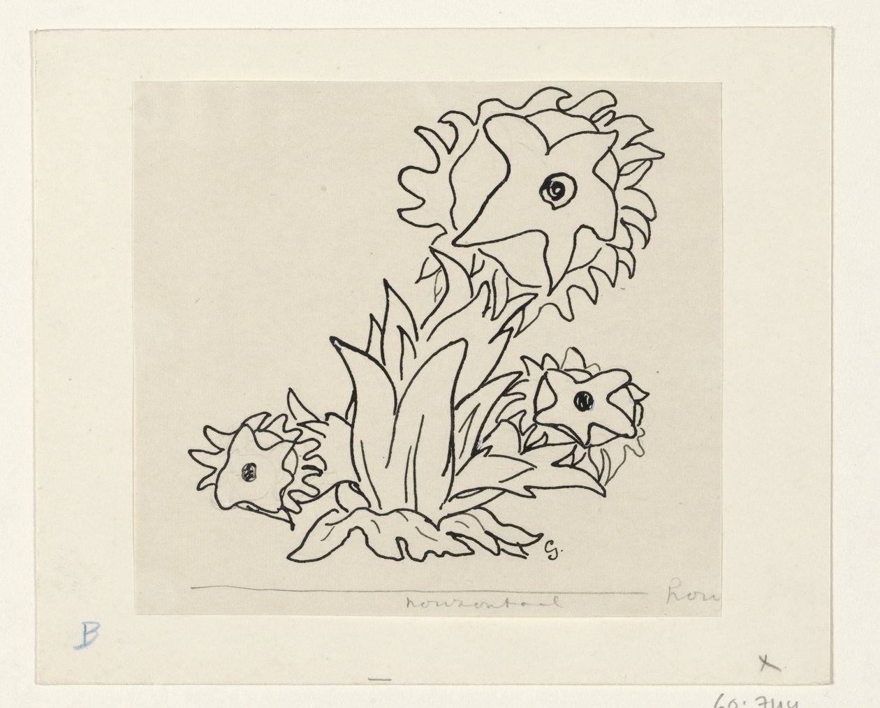 Fleurs - Leo Gestel (signed by artist)