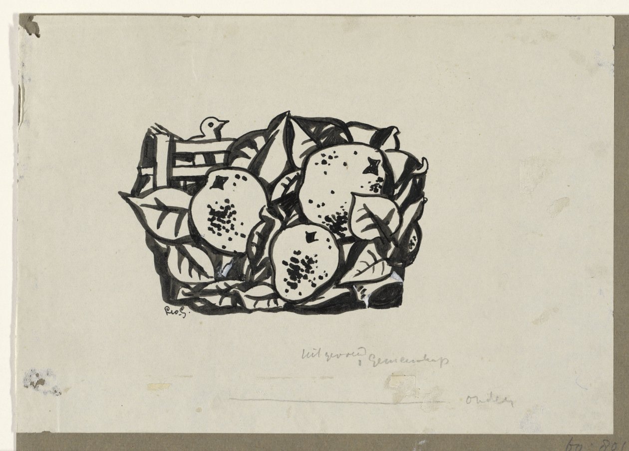 Trois poires - Leo Gestel (signed by artist)