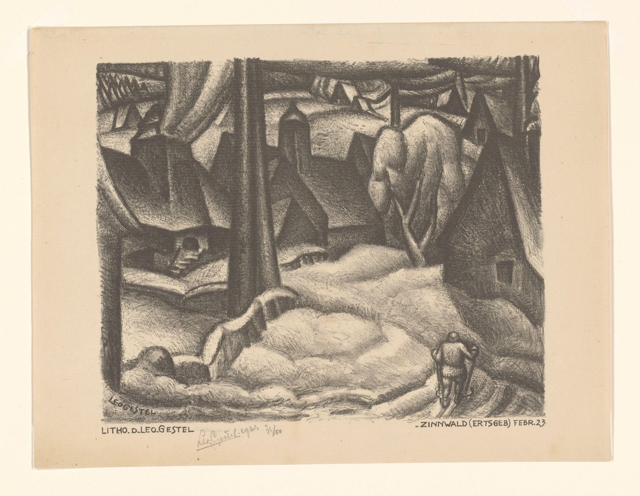 Zinnwald (Erzgebirge) - Leo Gestel (signed by artist)