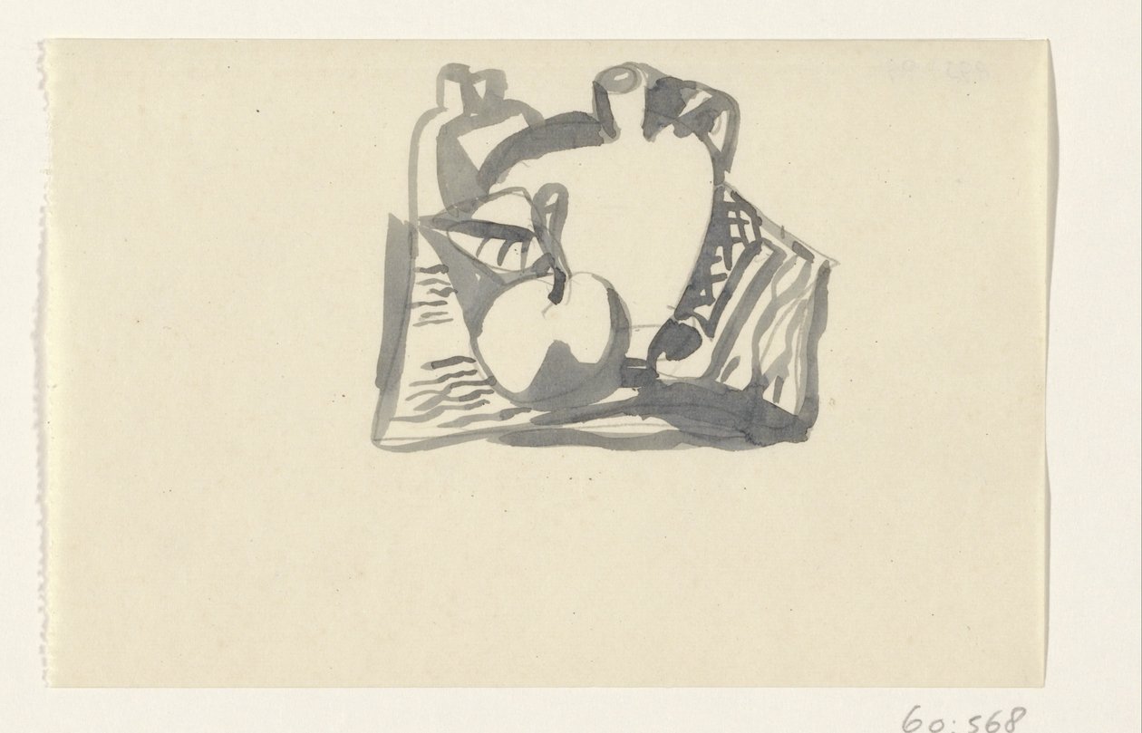Nature morte avec pomme et cruche - Leo Gestel