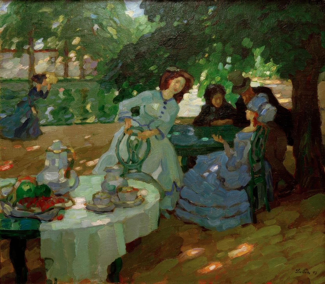 Petit déjeuner en plein air - Leo Putz