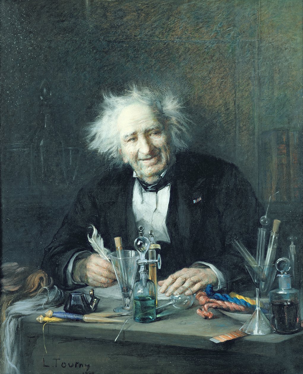 Portrait de Michel-Eugène Chevreul (1786-1889) 1888 - Leon Auguste Tourny