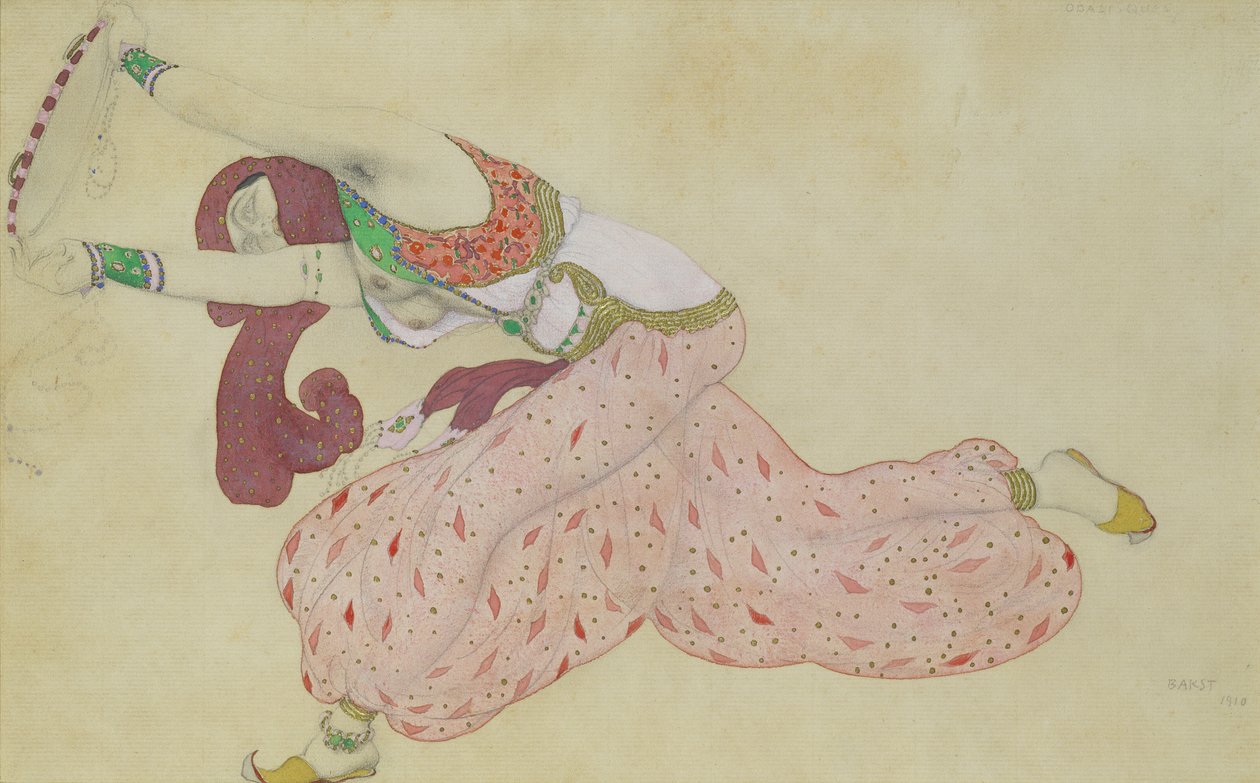 Conception de Costume pour Shéhérazade, 1910 - Leon Bakst