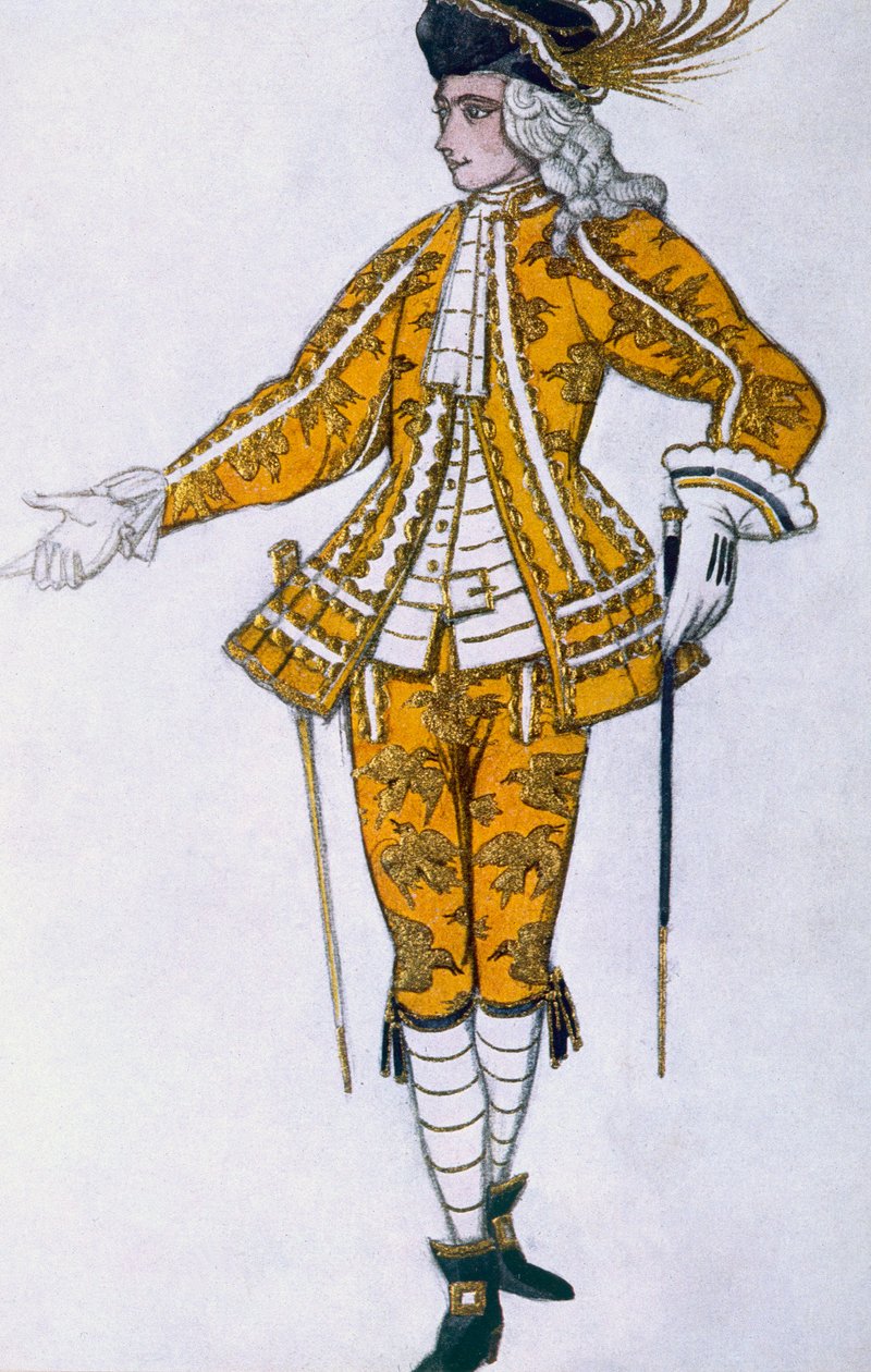 Costume pour le page du Canari Fée, de La Belle au bois dormant, 1921 - Leon Bakst