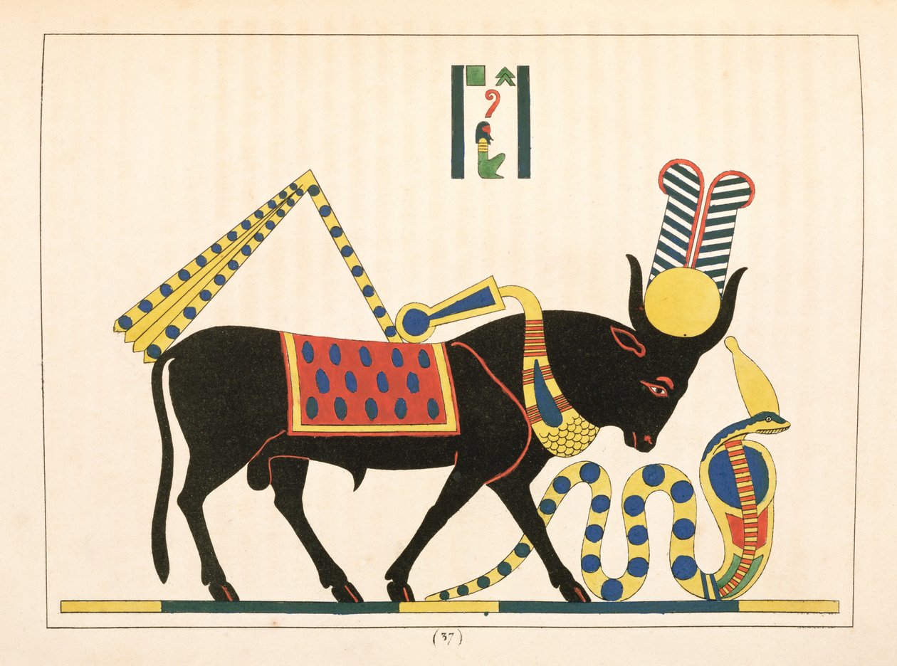 Le taureau Apis, illustration du Pantheon égyptien : collection des personnages mythologiques de l