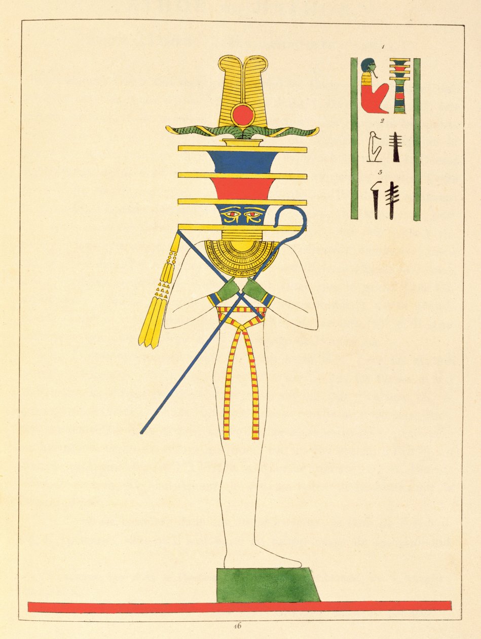 Le dieu Ptah, illustration du Pantheon égyptien : collection des personnages mythologiques de l