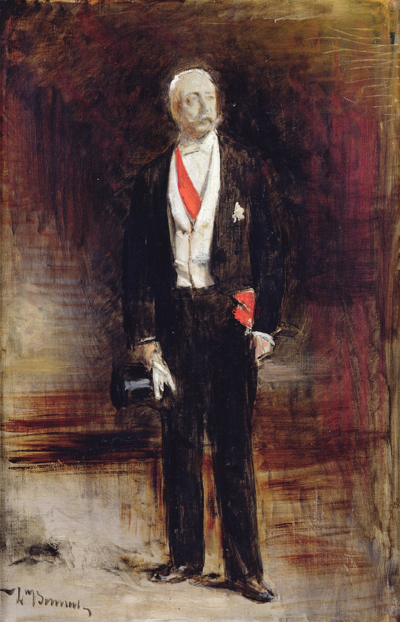 Étude pour le portrait de Félix Faure - Leon Joseph Florentin Bonnat