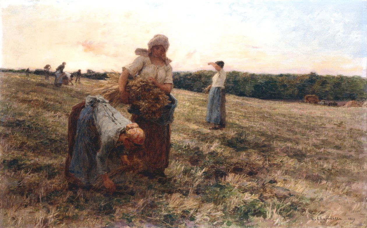 Glaneuses au coucher du soleil, 1889 - Leon Augustin Lhermitte
