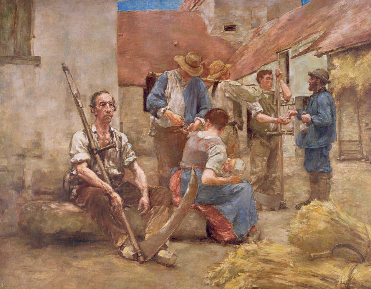 Paiement des moissonneurs - Leon Augustin Lhermitte