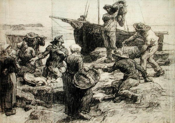 Tri du Poisson - Leon-Augustin Lhermitte
